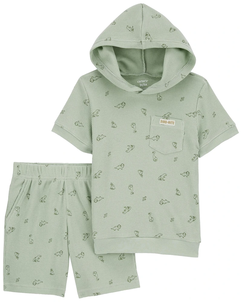 Baby 2-Piece French Terry Dino Print Set