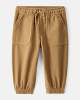 Baby Boy Herringbone Fashion Pants - Khaki