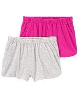 Kid 2-Pack Slub Jersey Pyjama Shorts