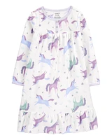 Kid Unicorn Fleece Nightgown