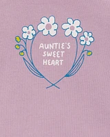 Baby Auntie's Sweetheart Long-Sleeve Bodysuit