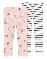 Baby 2-Pack Printed Leggings Set