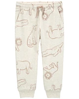 Baby Pull-On Animal Print Fleece Pants