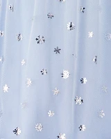 Toddler Girl Snowflake Ice Queen Tulle Dress