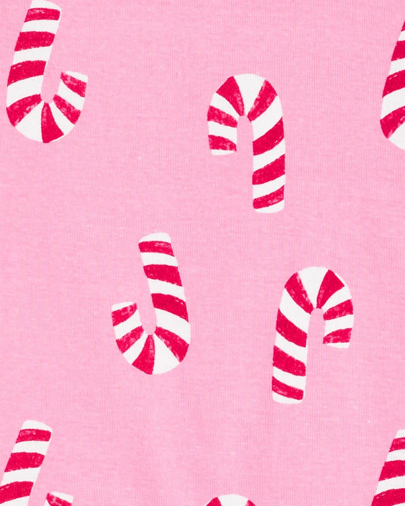 Kid 2-Piece Christmas Candy Cane 100% Snug Fit Cotton Pyjamas