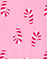 Kid 2-Piece Christmas Candy Cane 100% Snug Fit Cotton Pyjamas