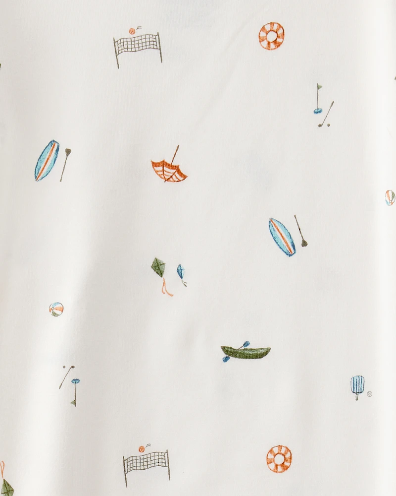 Toddler 2-Piece Camp Print PurelySoft Pajamas
