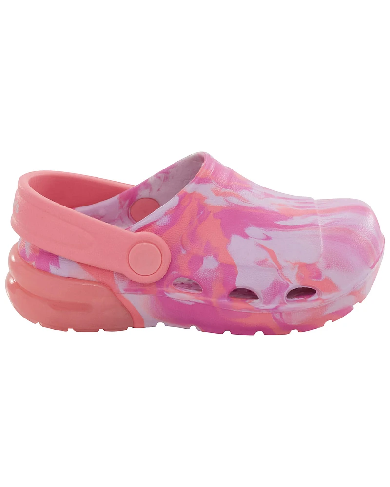 Toddler Tie-Dye Light-Up Rubber Clogs