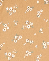 Baby 5-Pack Floral Short-Sleeve Cotton Bodysuits
