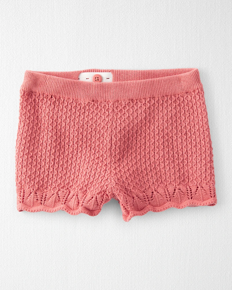 Toddler 2-Piece Organic Cotton Crotchet Knit Set