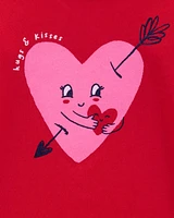 Toddler Valentine's Day Heart Graphic Tee