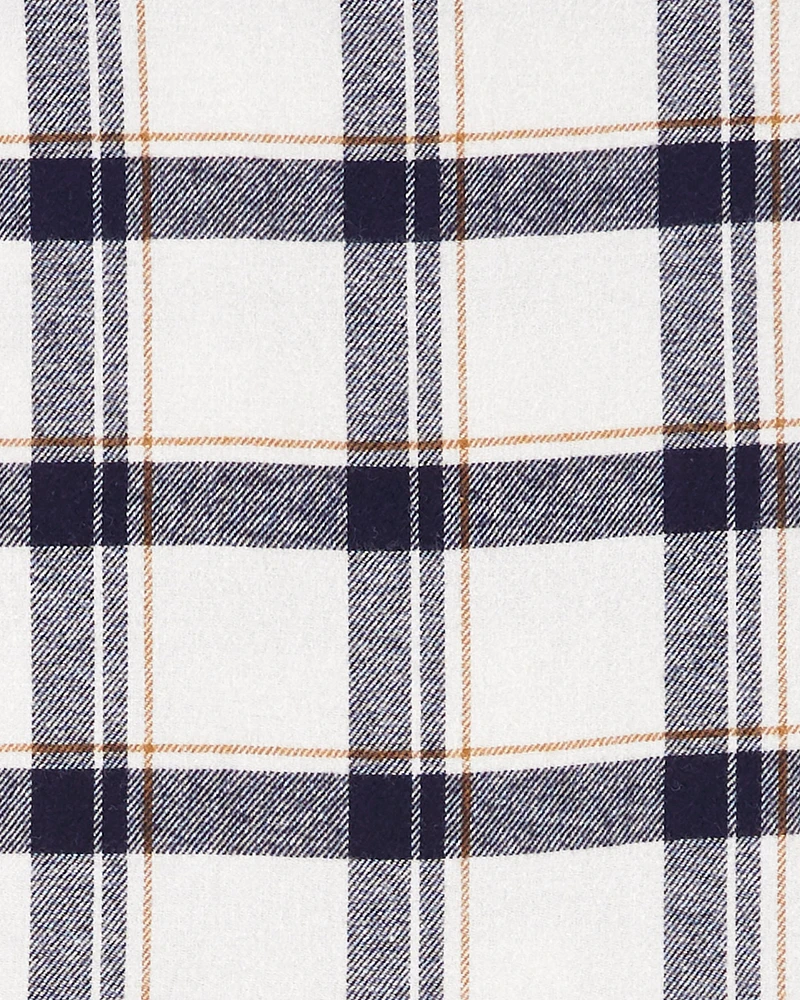 Kid Plaid Twill Flannel Dress