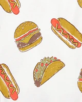 Toddler Boy 2-Piece Food Print 100% Snug Fit Cotton Pyjamas