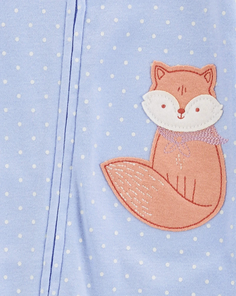 1-Piece Fox 100% Snug Fit Cotton Footless Pyjamas