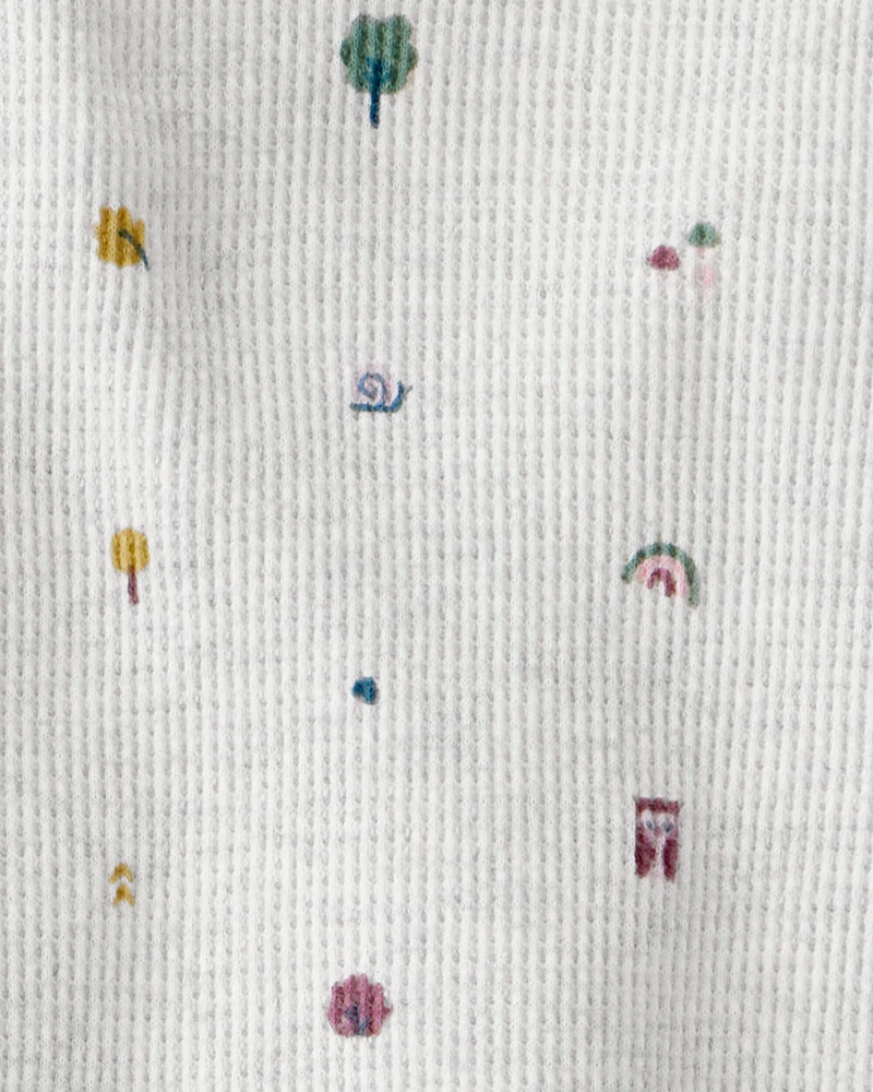 Baby 2-Piece Organic Cotton Waffle Knit Set Icon Print