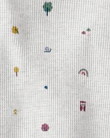 Baby 2-Piece Organic Cotton Waffle Knit Set Icon Print