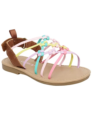 Toddler Rainbow Strap Sandals