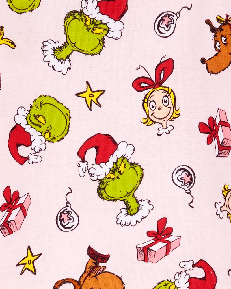 2-Piece Christmas Grinch Fleece-Lined Pyjamas