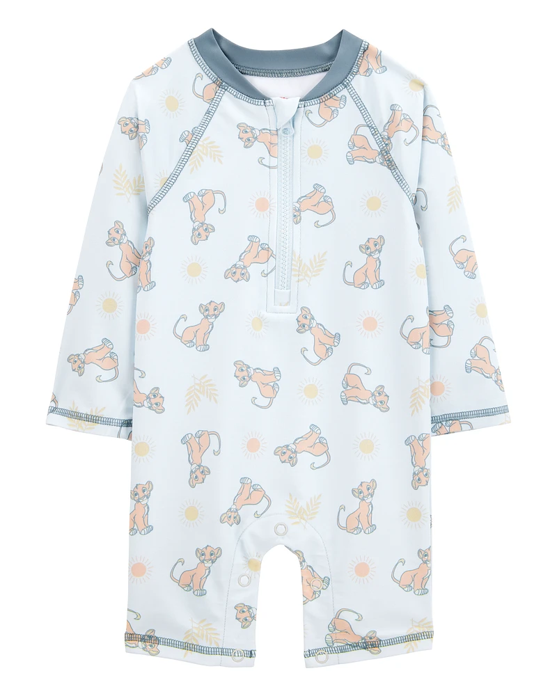 Baby Disney© Lion King 1-Piece Rashguard Swimsuit - Blue