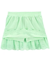 Kid Eyelet Lawn Skort