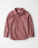 Kid Cozy Button-Front Shirt Made with Organic Cotton