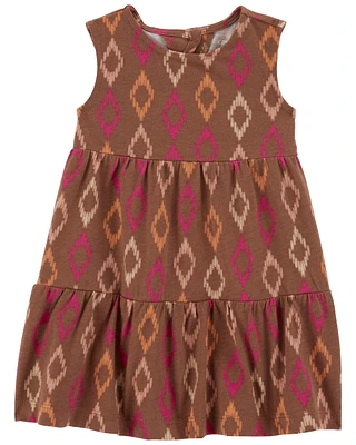 Baby Geo Print Sleeveless Dress