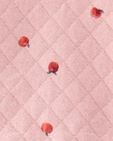 Baby 2-Piece Apple Print Doubleknit Pant Set - Pink