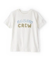 Toddler Cousin Crew Short-Sleeve Graphic Tee -White