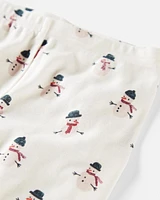 Toddler Organic Cotton Pyjamas Set Snowman