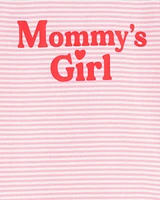Mommy's Girl Striped Cotton Bodysuit