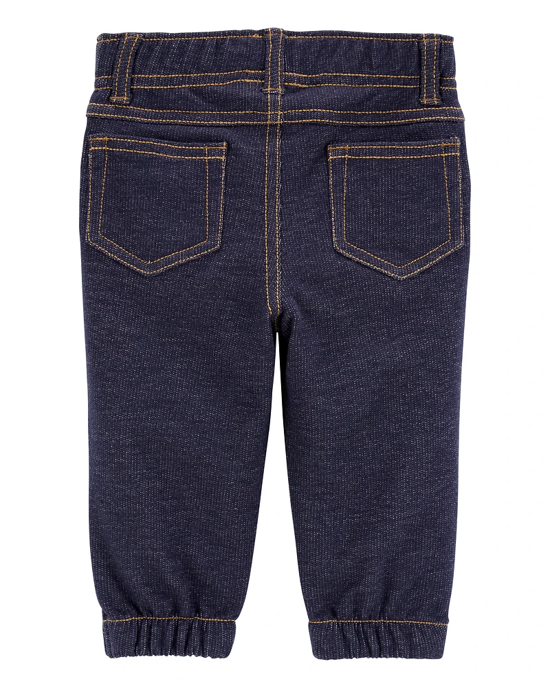 Baby Pull-On Faux Denim Pants