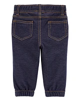 Baby Pull-On Faux Denim Pants