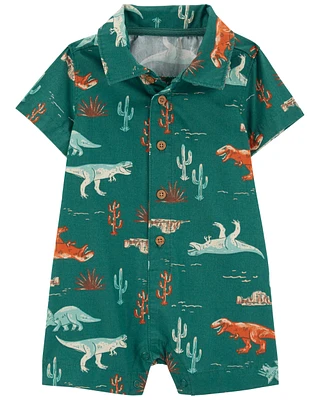 Dinosaur Cotton Romper