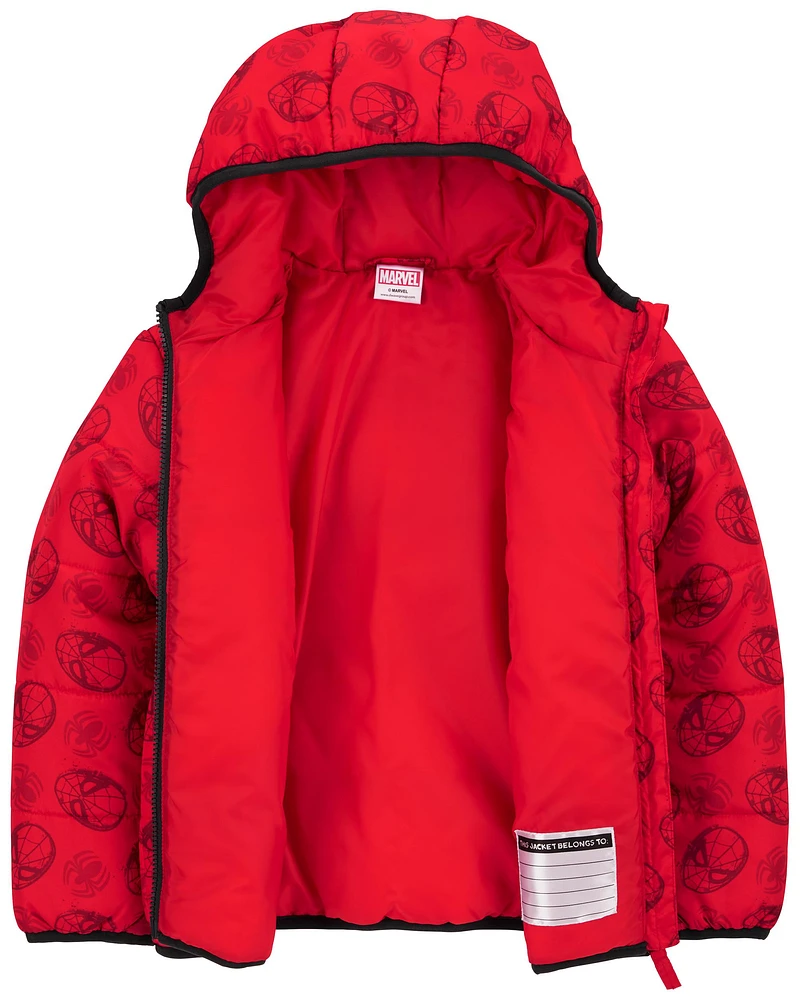 Kid Spider-Man Puffer Jacket