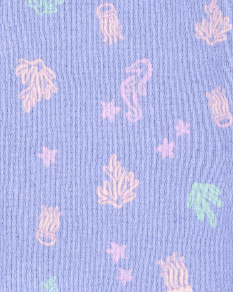 Baby Girl 1-Piece Jellyfish 100% Snug Fit Cotton Footless Pyjamas