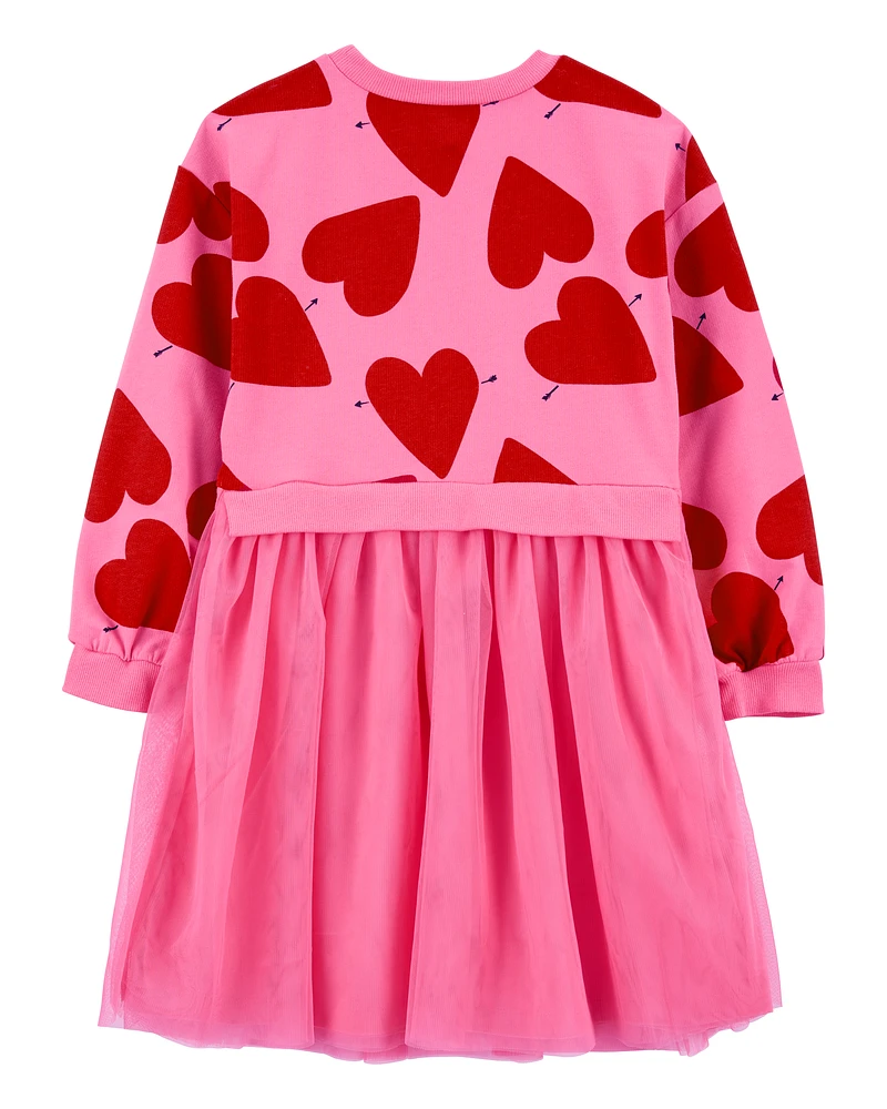 Kid Heart Long-Sleeve Dress