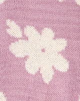 Baby Floral Mohair-Like Sweatshirt