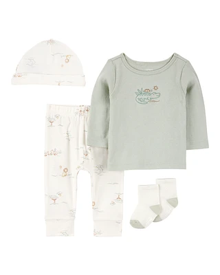 Baby 4-Piece Turtle Outfit Set