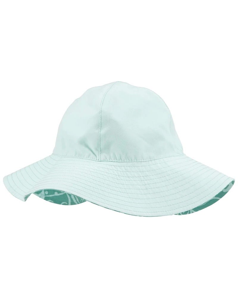 Toddler Ocean Print Reversible Hat