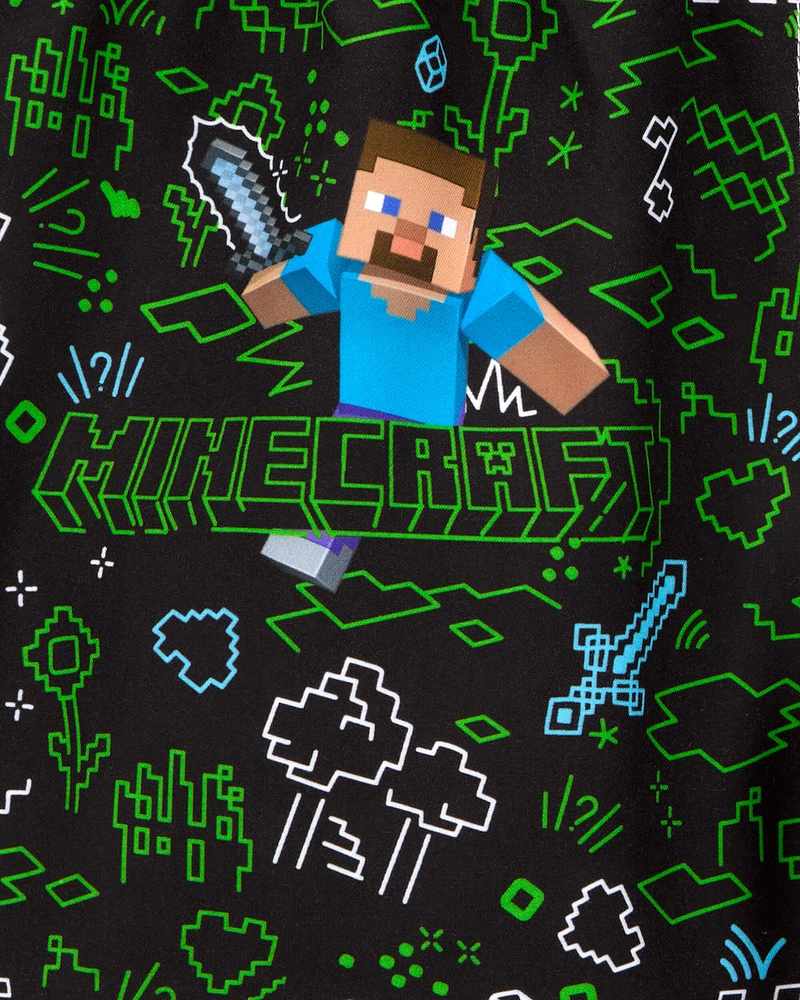 Kid 2-Piece Minecraft™ Rashguard & Swim Trunk Set