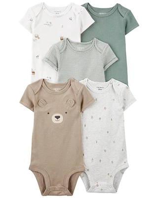Baby 5-Pack Short-Sleeve Bodysuits