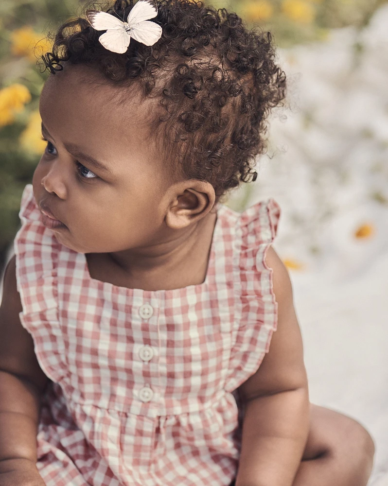 Baby Gingham Top Made With Organic Cotton