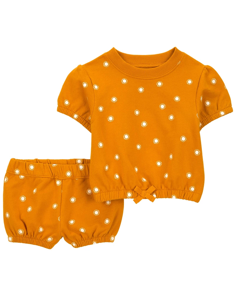 2-Piece Sun Sweatshirt & Short Set