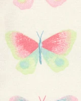 Baby Butterfly Print Snug Fit 4-Piece Pyjamas