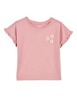 Toddler Short-Sleeve Fashion Top - Pink