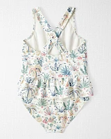 Toddler Recycled Tropical Print Swimsuit