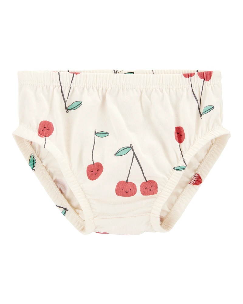 Baby 2-Piece Cherry Dress & Striped Romper Set