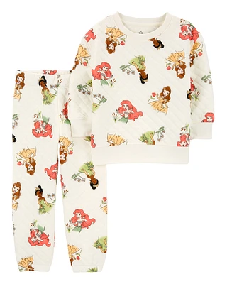 Baby 2-Piece Disney Princess Sweatshirt & Pant Set