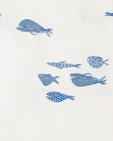 Baby 2-Pack Shark Romper Set - Blue