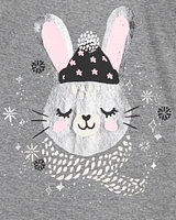 Toddler 4-Piece Bunny Cotton Blend Pyjamas